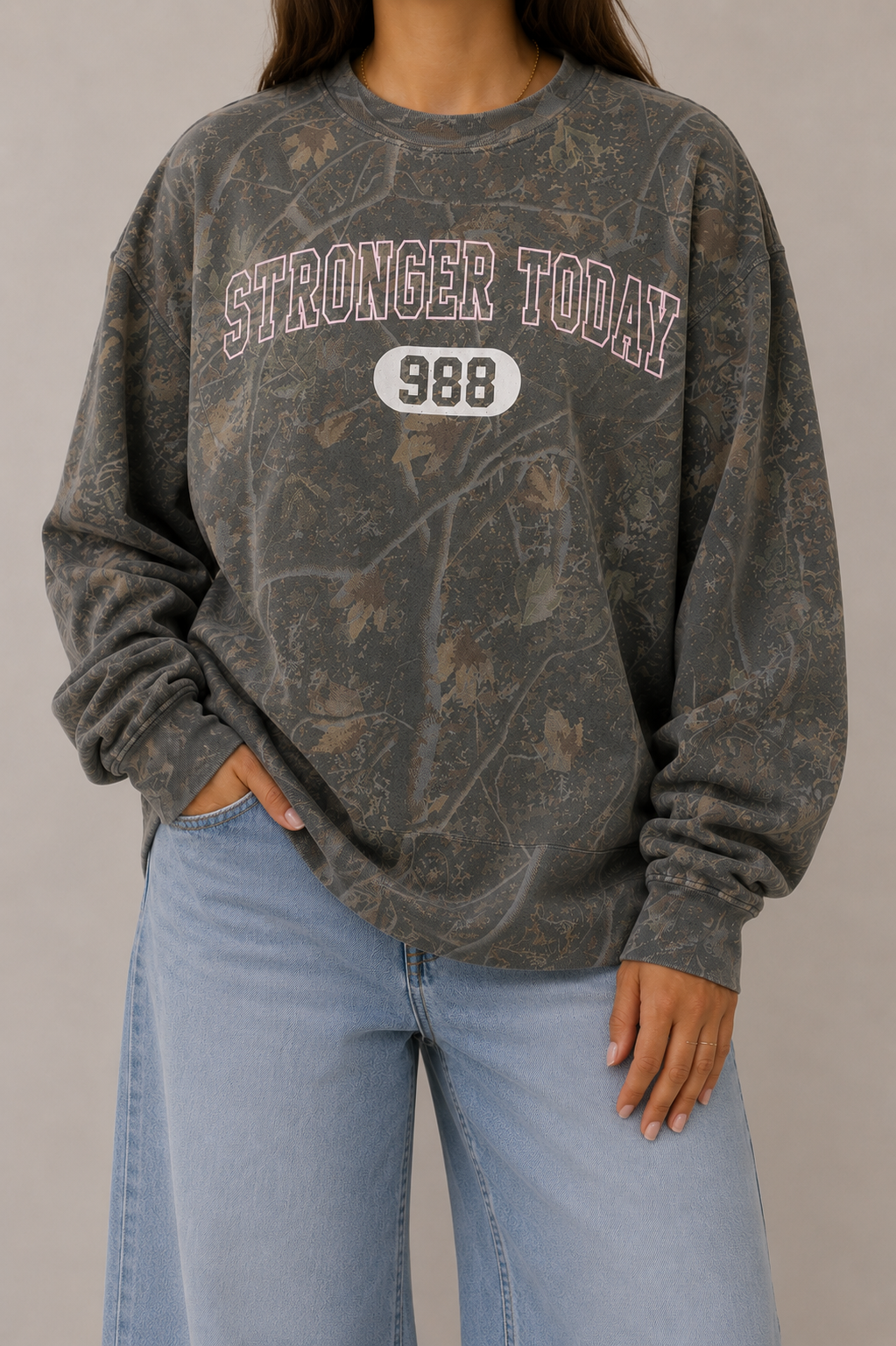988 Camo Crewneck